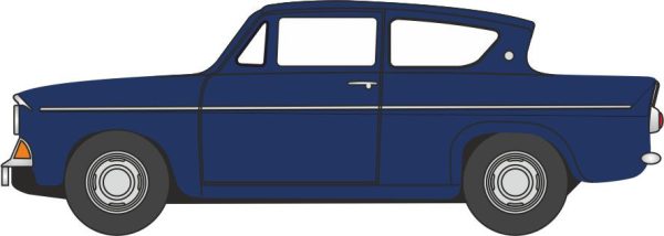 Oxford OO Ford Anglia 105E Ambassador Blue