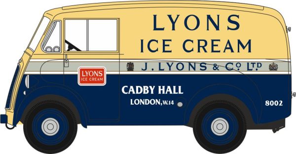 Oxford OO Morris J Type Van Lyons Ice Cream