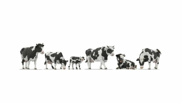 Noch Z Black & White Cows x 6