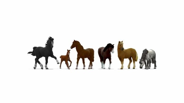 Noch Z Horses (6) Figure Set