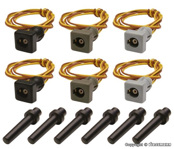 Viessmann HO Plug-In Socket Set (6)