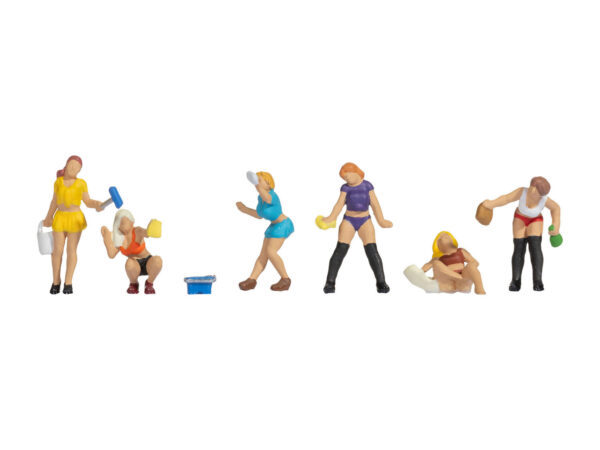 Noch HO Sexy Carwash Figure Set x 6