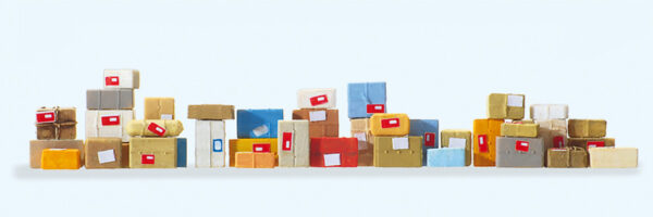 Preiser HO Assorted Parcels x 40