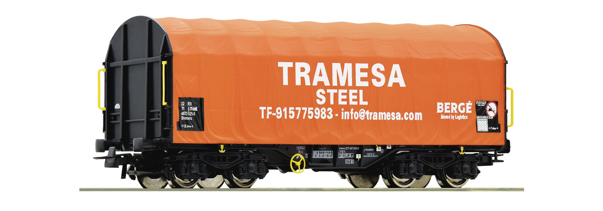 ROCO HO Sliding Tarpaulin Wagon "TRAMESA"