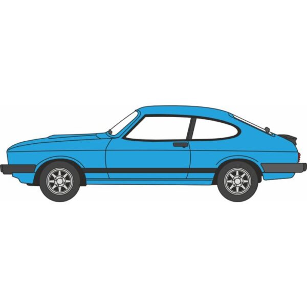 Oxford Diecast OO Ford Capri II Cosmos Blue Metallic