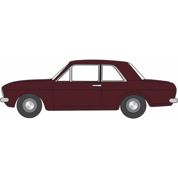 Oxford Diecast OO Ford Cortina II Black Cherry