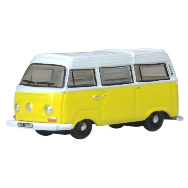 Oxford Diecast N VW T2 Bay Window Camper Saturn Yellow/White